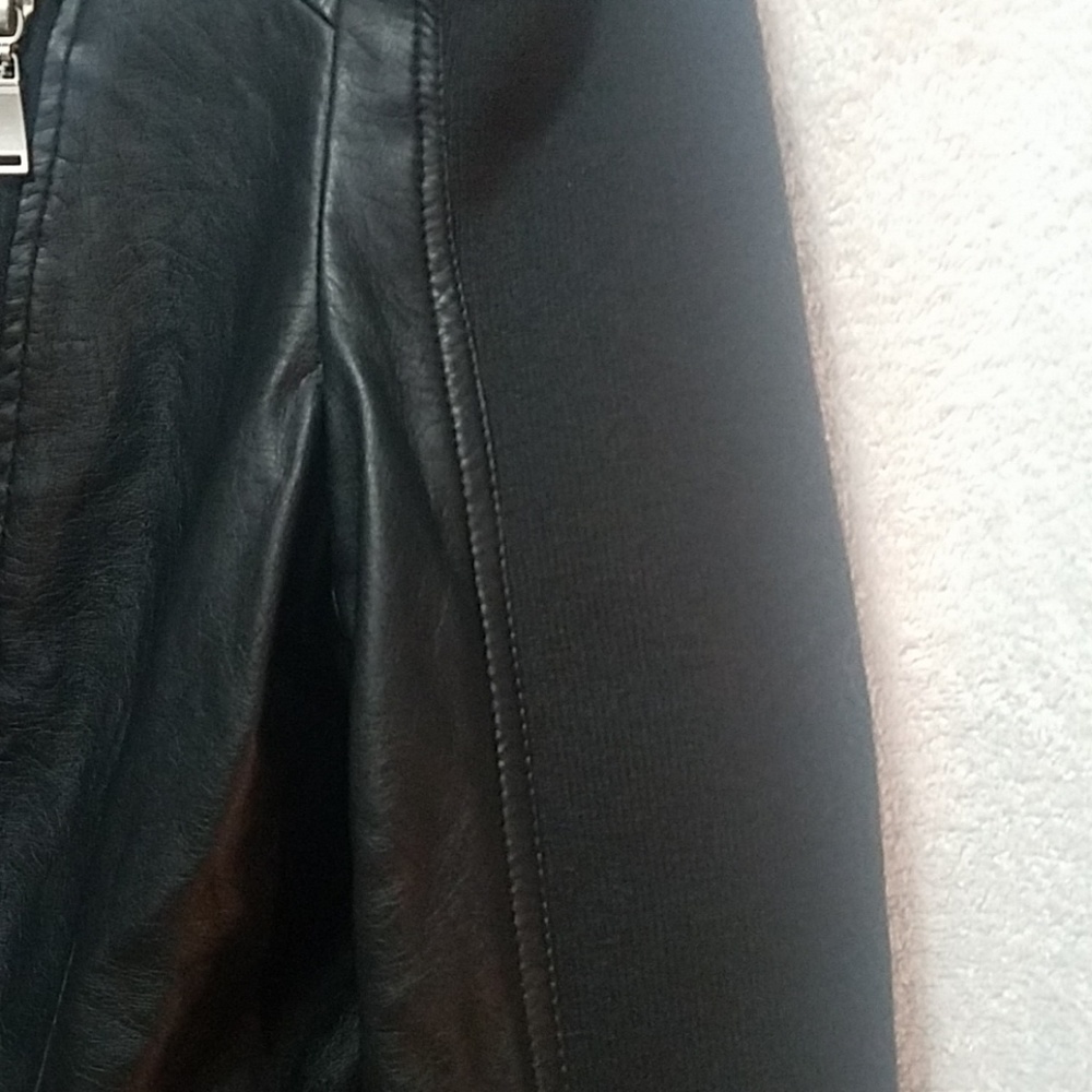 ODYN Black Faux Leather Jacket Coat  ODYNJack01 - Picture 8 of 8